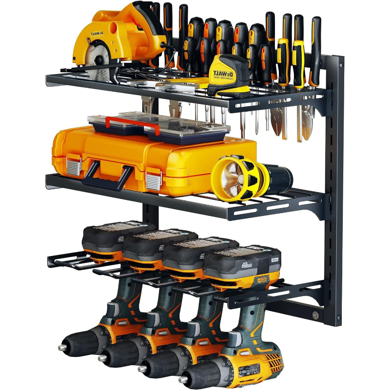 Power Tools Organizer Diy - 전동 공구 보관 랙 3단 벽걸이형