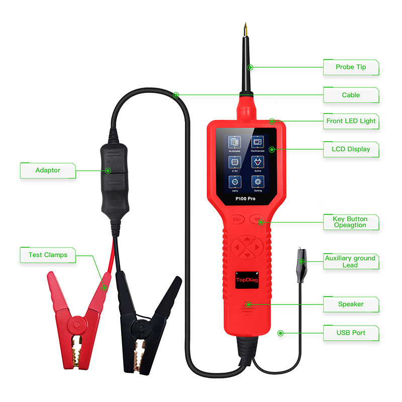 최신형 탑다이그 파워 프로브 P100 프로 자동차 회로 - Power Tools Pro 리뷰 및 가격