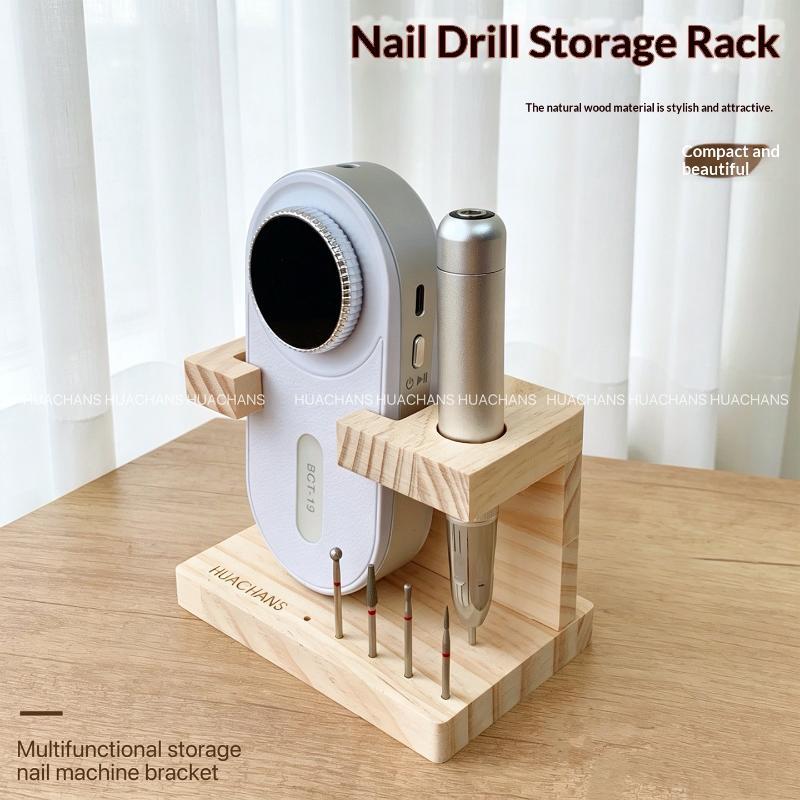 1Pcs 여름 네일 드릴 머신 비트 나무 홀더 네일 트 - Power Tools Holder 리뷰 및 가격