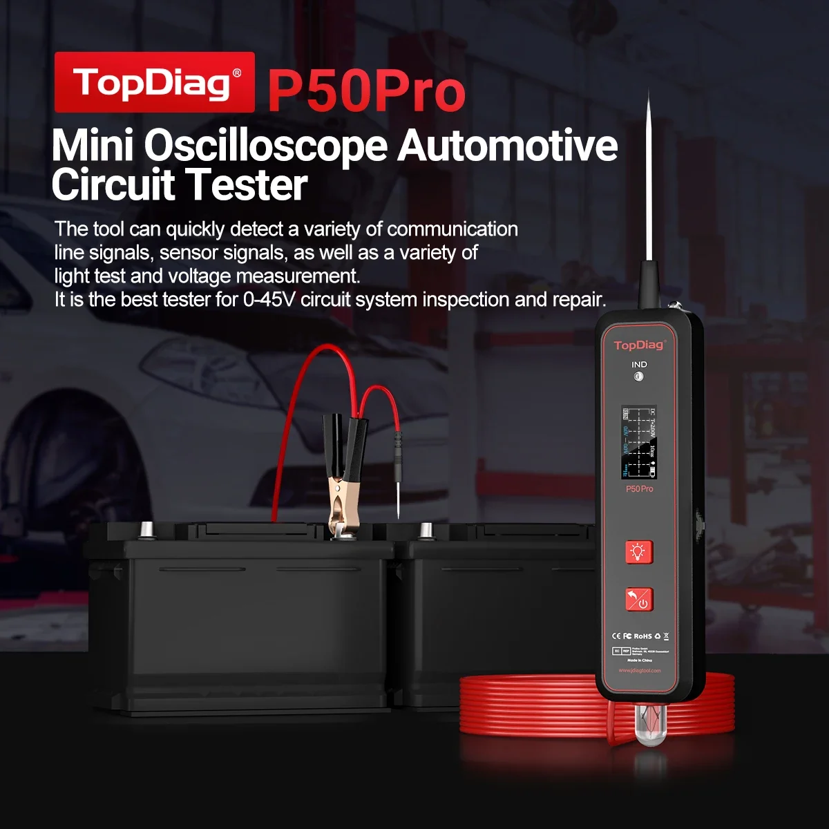 탑다이아그 P50pro J다이아그 미니 오실로스코프 자 - Power Tools Pro 리뷰 및 가격